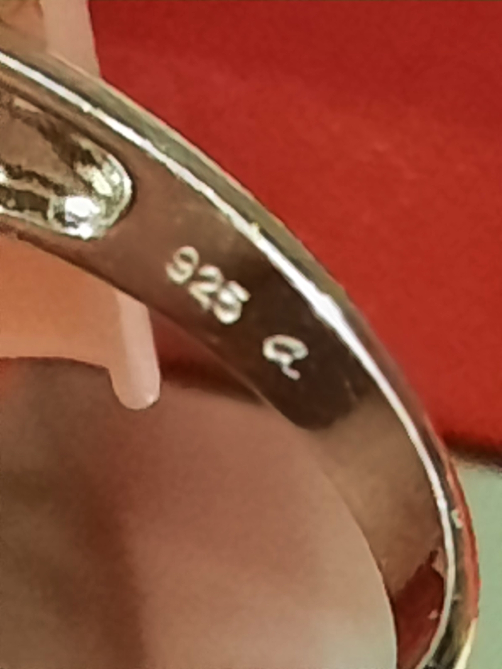 Elegant Auqamarine & CZ Bypass Teardrop Ring Solid Sterling Silver Rhodium SZ 8 - Picture 4 of 9